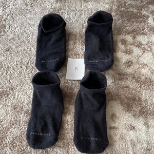2 pairs black Pure Barre socks